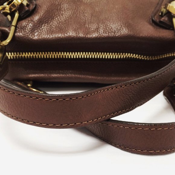 Chloe` Paraty Brown Leather Shopper Bag - Picture 5 of 10